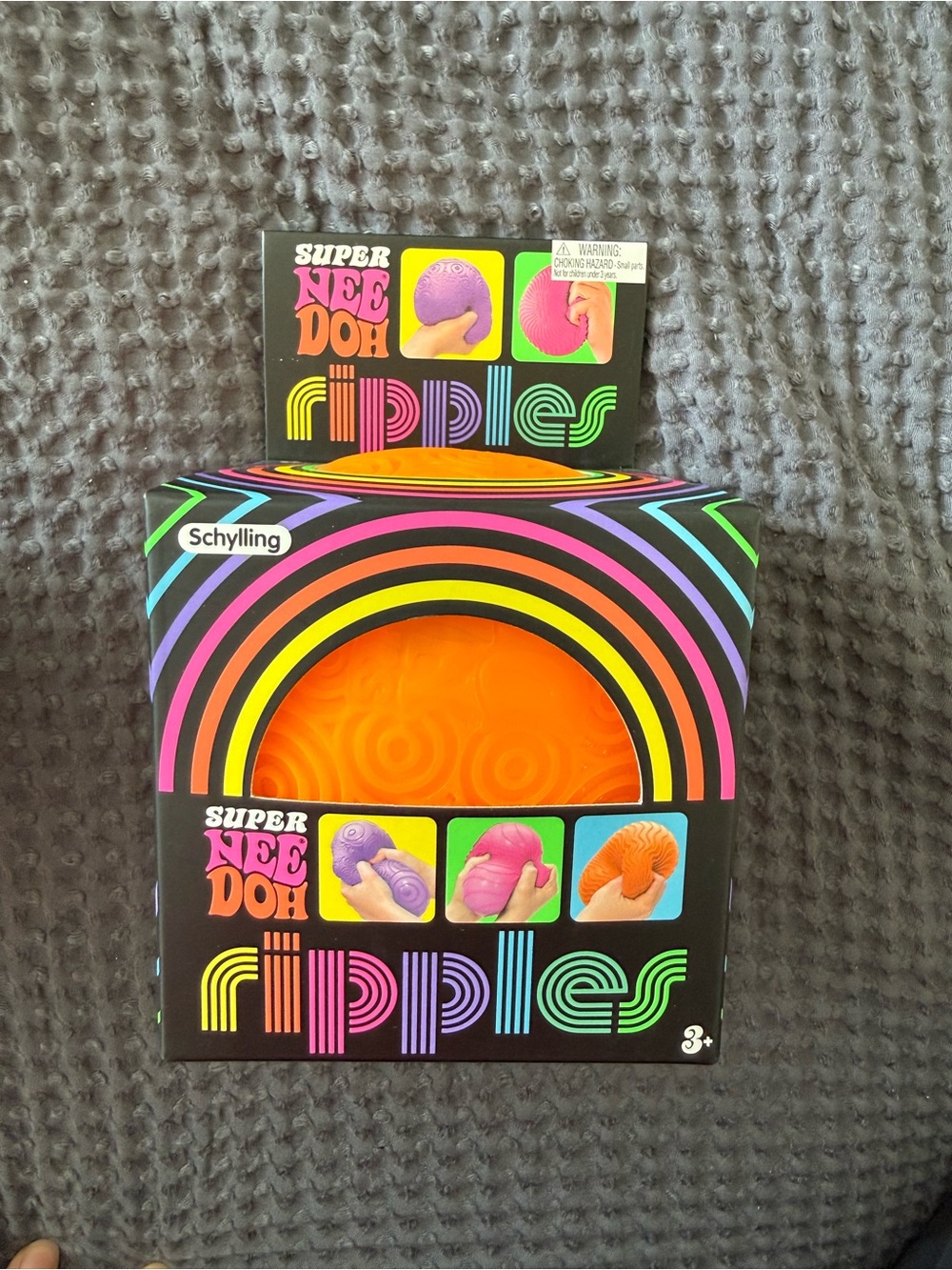 Super NeeDoh Ripples Sensory Squishy Toy — Orange